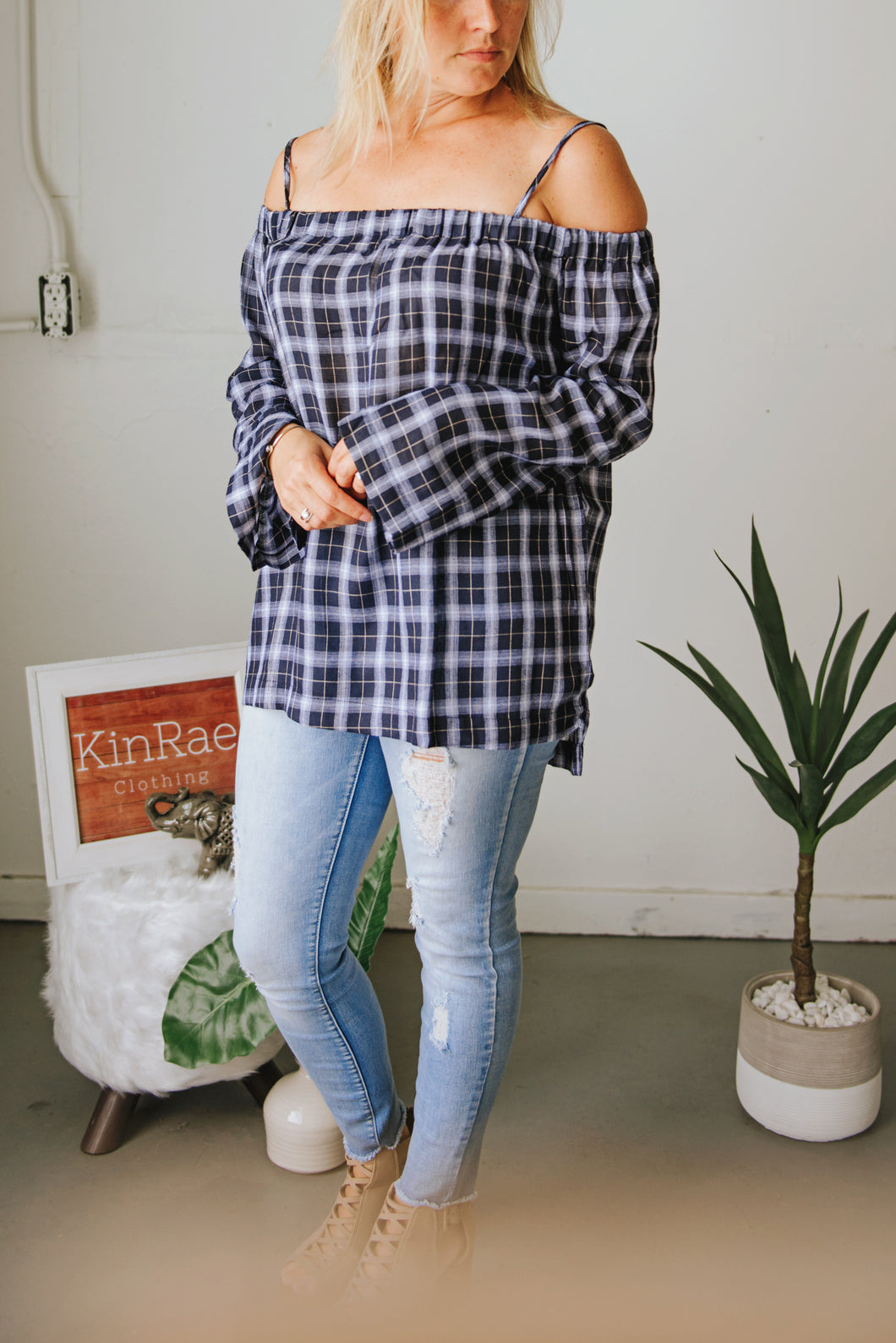 Shoulders + Plaid