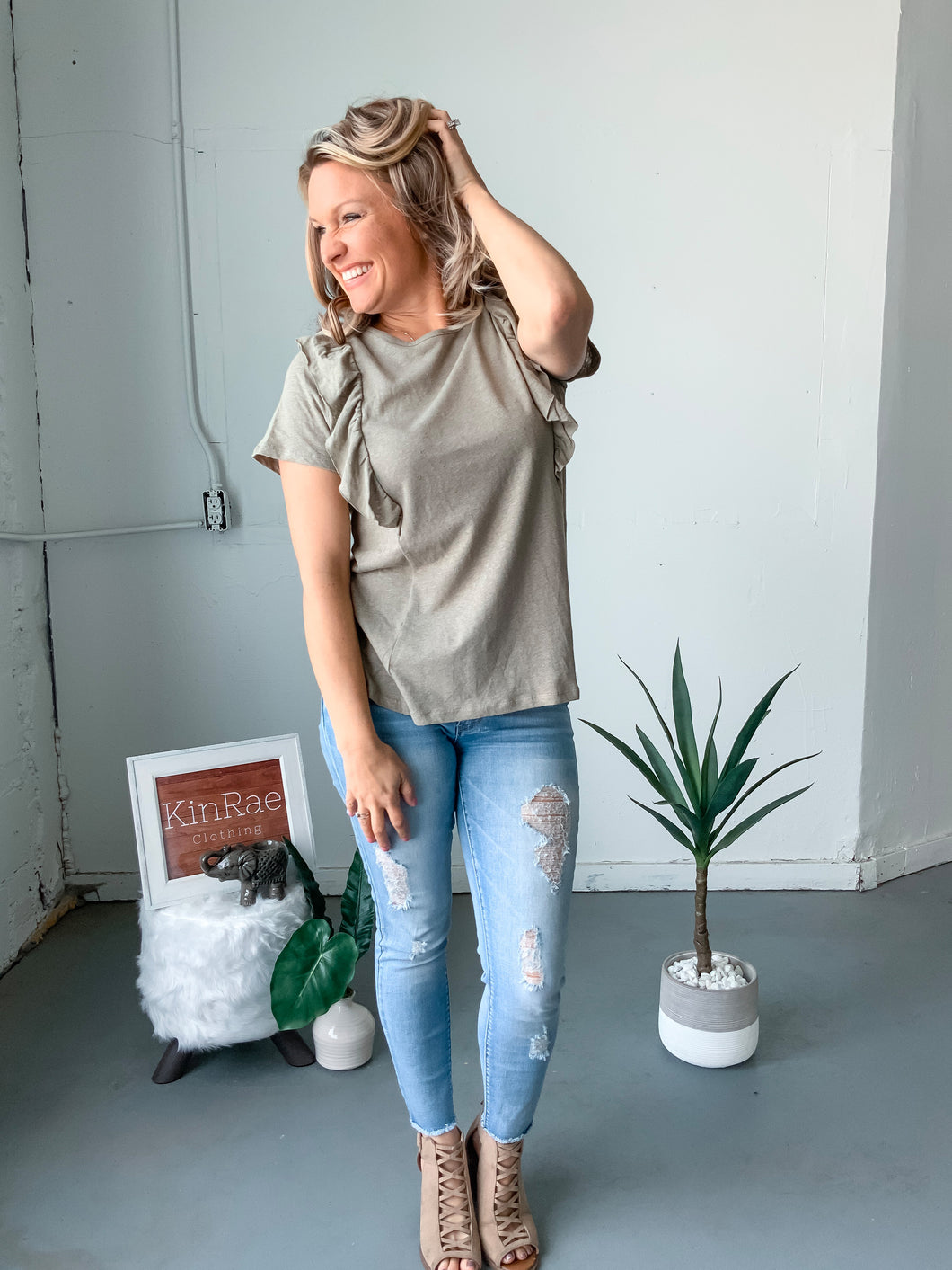 Olive Branch Ruffle