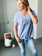 Load image into Gallery viewer, Striped Short Sleeve