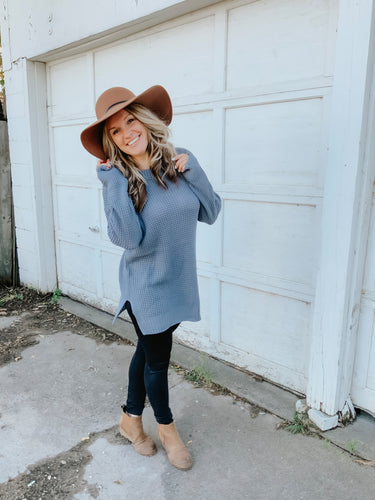 Waffle Sweater Cement (more colors!)