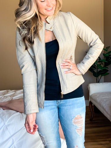 Downtown Vibe Vegan Leather Jacket