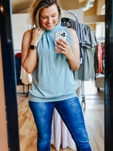 Load image into Gallery viewer, High Neck Pleat (dusty rose)