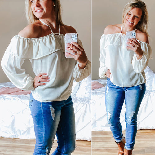 Indy Shoulder Ruffle